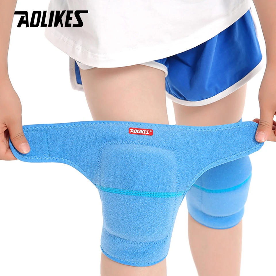 AOLIKES 1 Pair Kids Dance Volleyball Tennis Knee Pads Baby Crawling Safety Knee Support Sport Kneepads Children Knee Protection