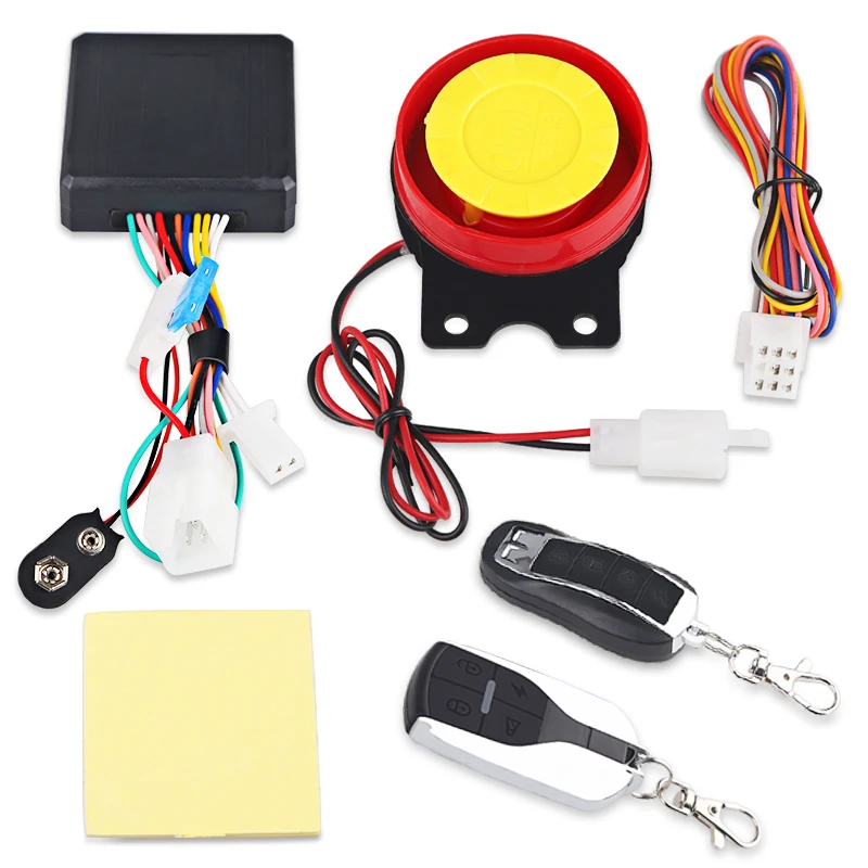 Motorcycle Scooter ATV Security Alarm System Anti-theft Remote Control Start