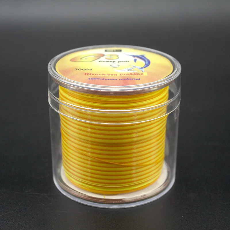 

500M Nylon Fishing Line Dual Color Monofilament Nylon Line 0.2mm-0.50mm High Strength Rock Fishing Line