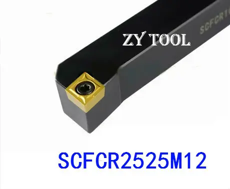 

SCFCR2525M12 25*25mm Metal Lathe Cutting Tools Lathe Machine CNC Turning Tools External Turning Tool Holder S-Type SCFCR/L