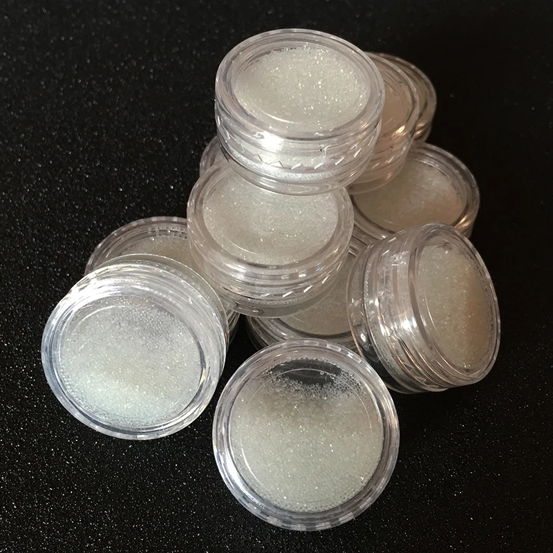 3D Manicure Micro Crystal Glass Beads Transparent white 0.4mm Magic Tiny Clear Caviar Rhinestone For Nails Art Decorations 6