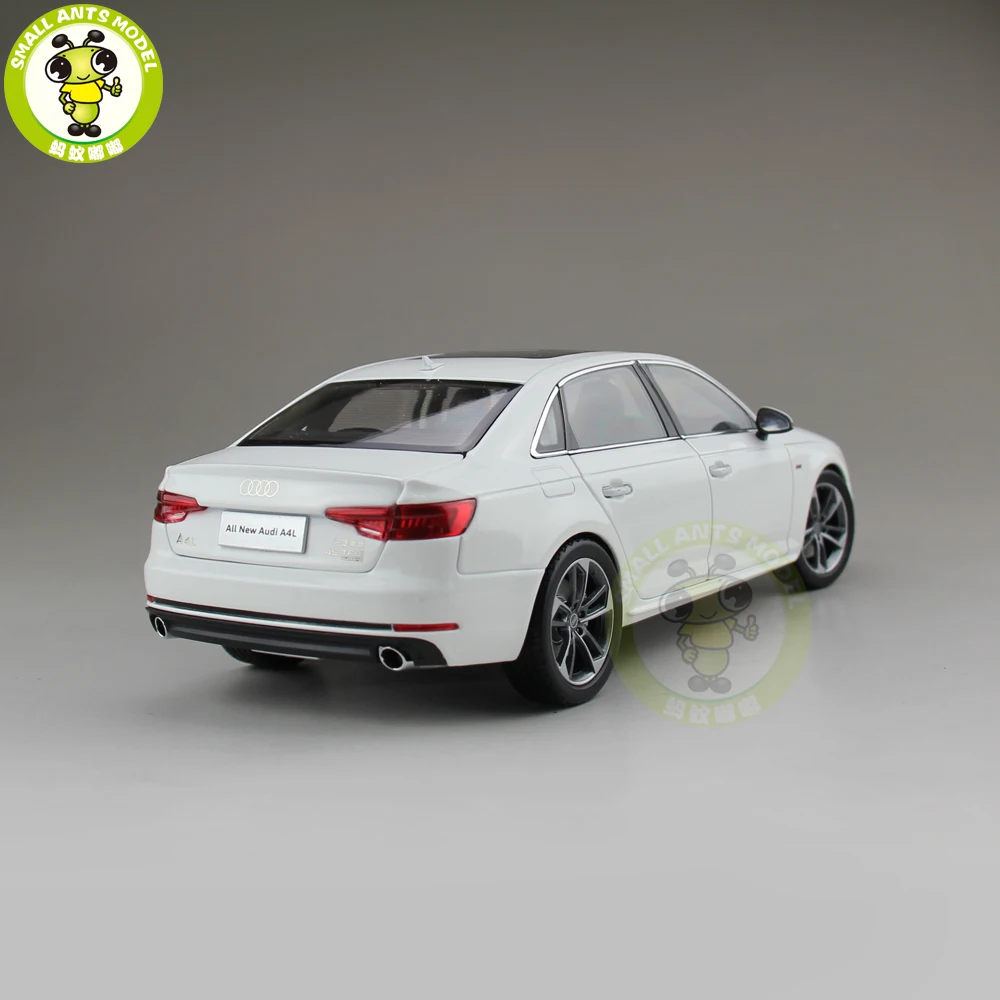 1/18 Audi A4 A4L литая под давлением металлическая модель автомобиля игрушка для мальчиков и девочек детская коллекция подарков Белый