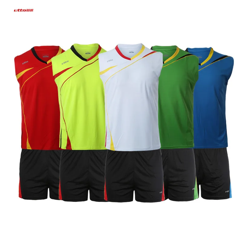 Etto 2016 17 New Top Quality Volleyball Jersey Suit Men Professional