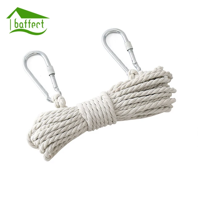 10M Multifunction Clothes Line Rope Clothesline Drying Rack Clips Cloth