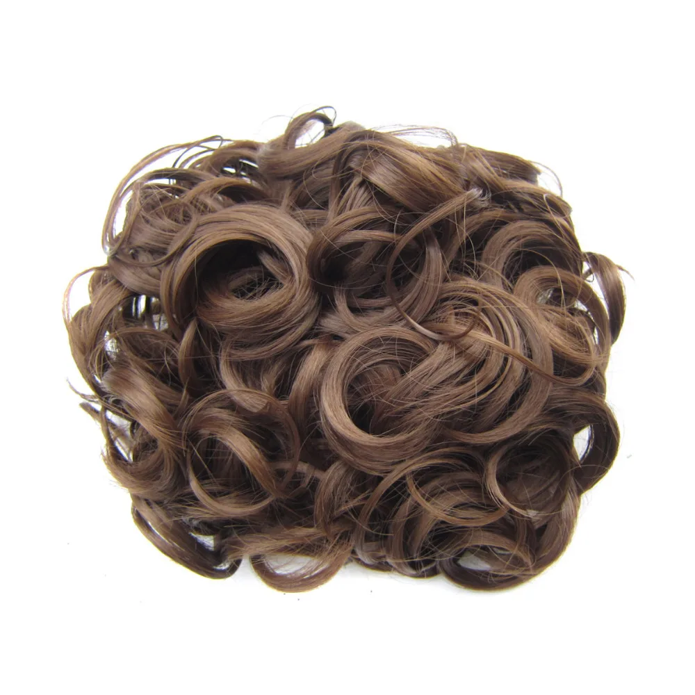 Delice Elastic Rubber Band Net Curly Chignon With Two Plastic Combs Updo Cover Hair Bun Afro Chignon Hair Synthetic Hair Pieces