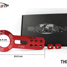 RASTP двойная надпись BENEN универсальный Передний буксировочный крюк(один штук: передний) Цвет: фиолетовый, красный, серебряный, черный, синий, золотой RS-TH001