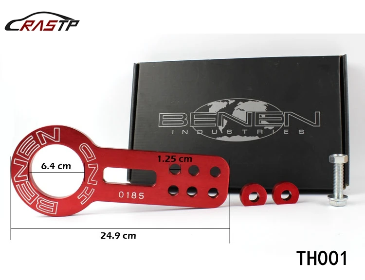 

RASTP Double Lettering BENEN UNIVERSAL FRONT TOW HOOK (ONE PICES: Front ) color:Purple,red,sliver,black,blue,golden RS-TH001
