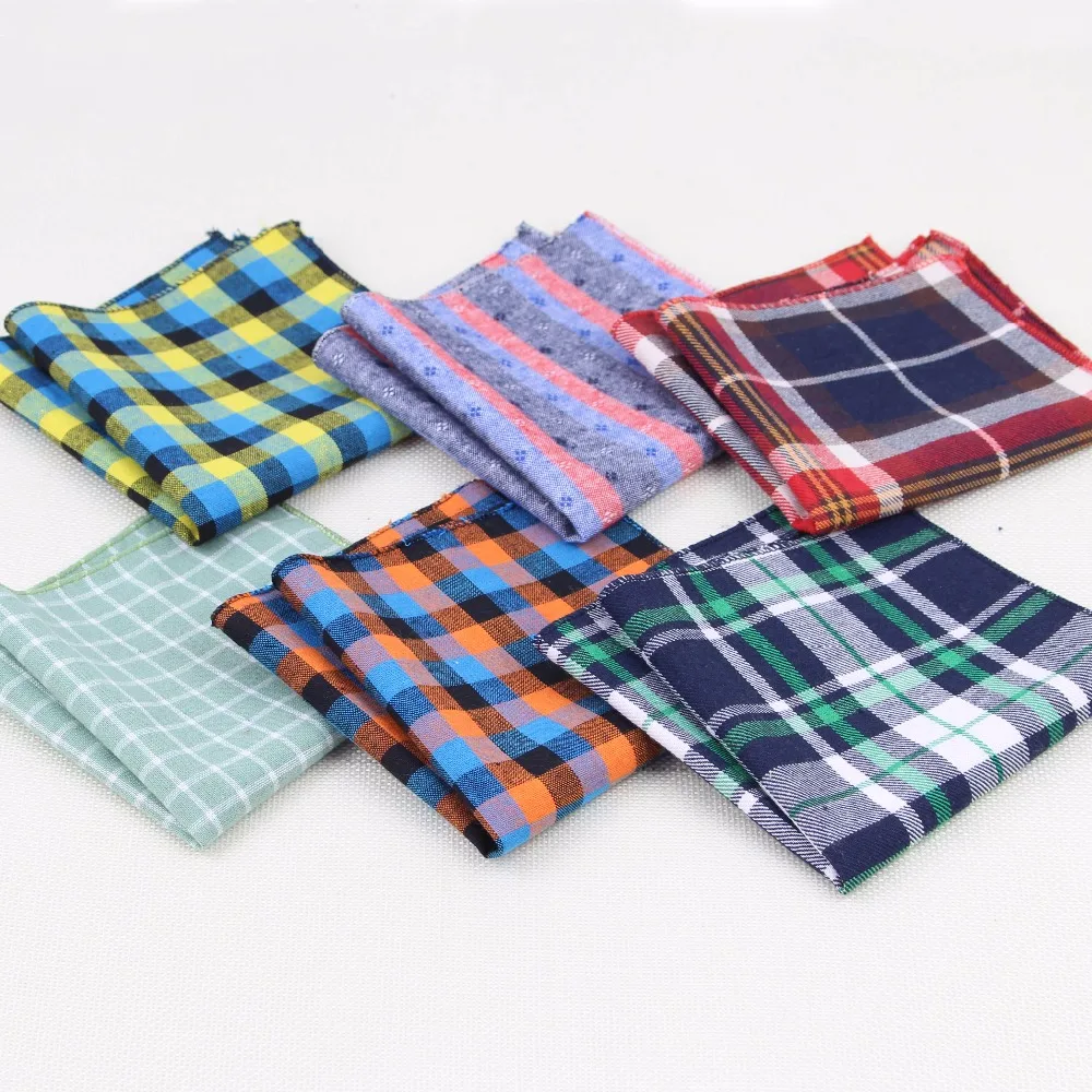 Hankerchief Scarves Vintage Hankies Men's Pocket Square Handkerchiefs