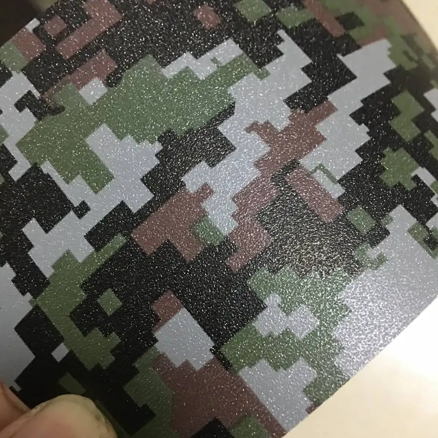 Metallic Digital Camo Vinyl Car Wrap Styling Air Rlease Sparkle Glitter