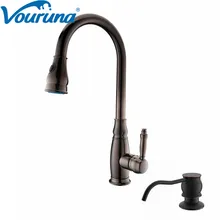 Премиум масло втирают Бронзовый кухонный смеситель Orb раковина смеситель с раковиной дозатор мыла новое поступление