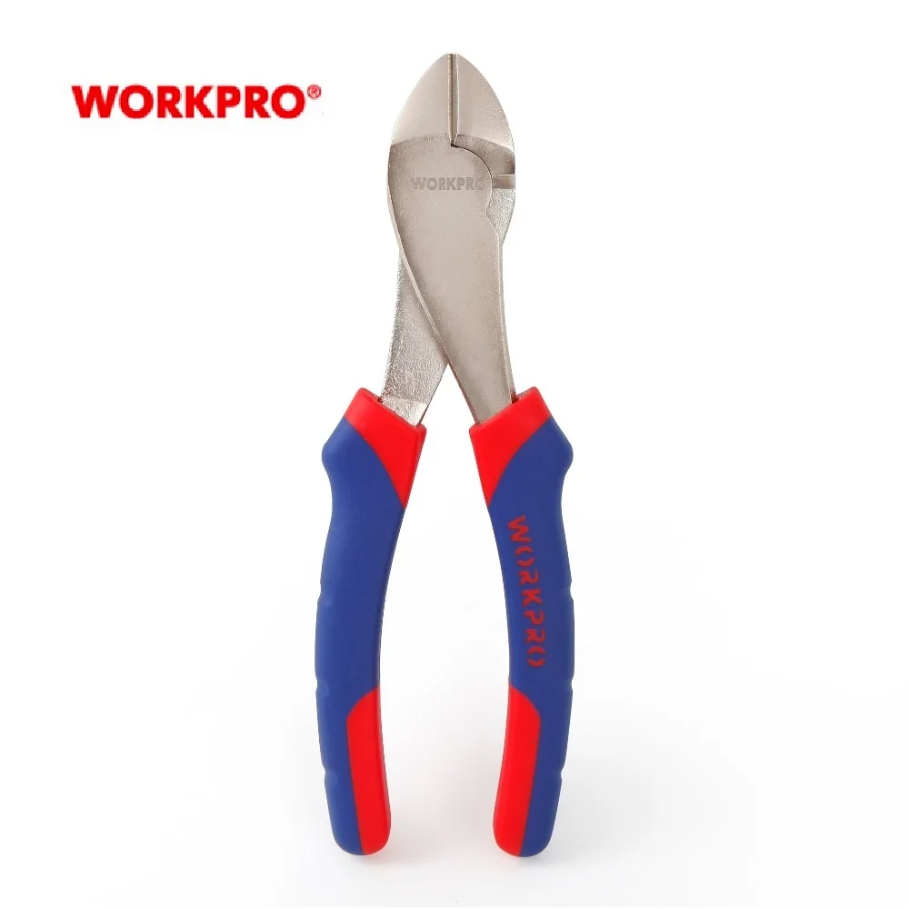 WORKPRO 7 ''тяжелых Диагональ плоскогубцы кабельный резак, плоскогубцы прочность и комфорт ручка