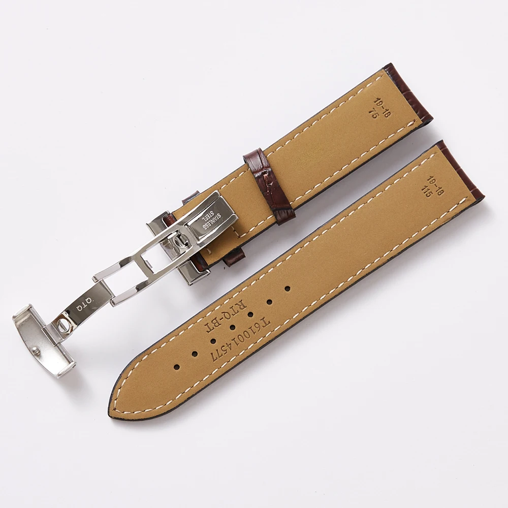 Кожаный ремешок для наручных часов Tissot 1853 Le Locle T41 Visodate традиционный Seastar Carson