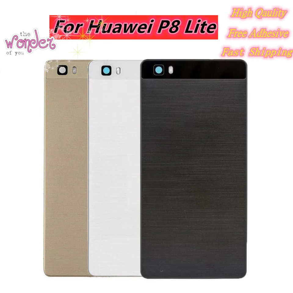 Для Huawei P8 Lite чехол для задней крышки батареи Чехол двери HUAWEI замена корпуса с