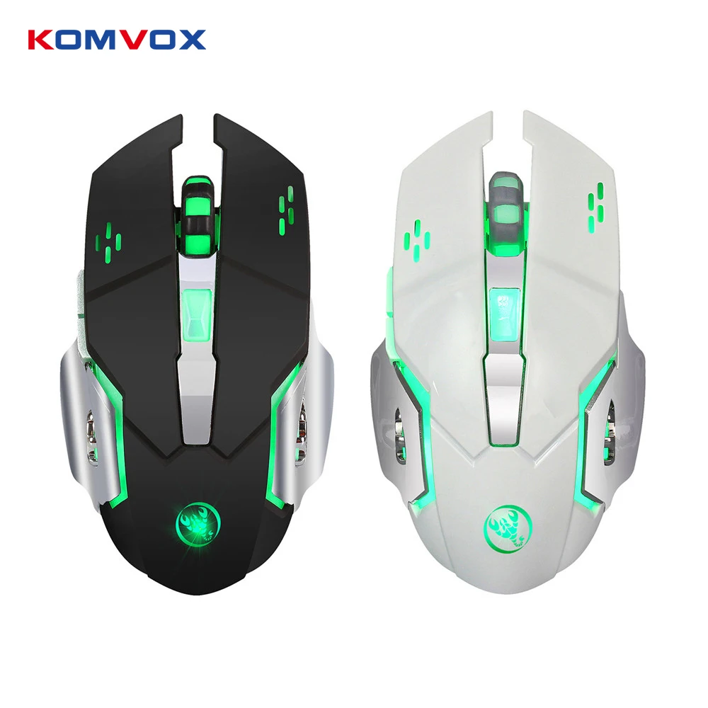 

2.4G 2400DPI Wireless Gaming Mouse Ergonomics Optical Mouse with LED 7 keys Built-in Recharge Battery For PC Laptop Computer