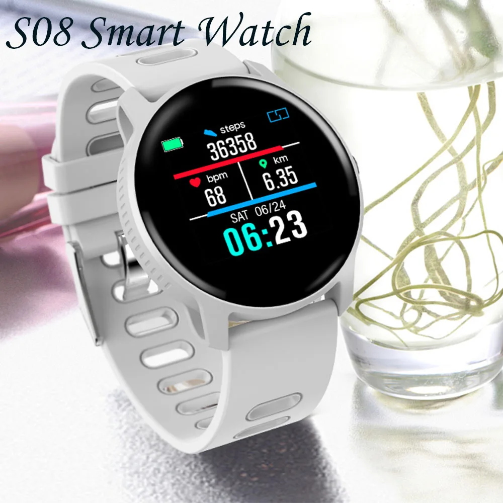 

Timethinker S08 Smart Watch Women Smartwatch Blood Pressure Oxygen Heart Rate Monitor Fitness Tracker Men Smart Clock IP68