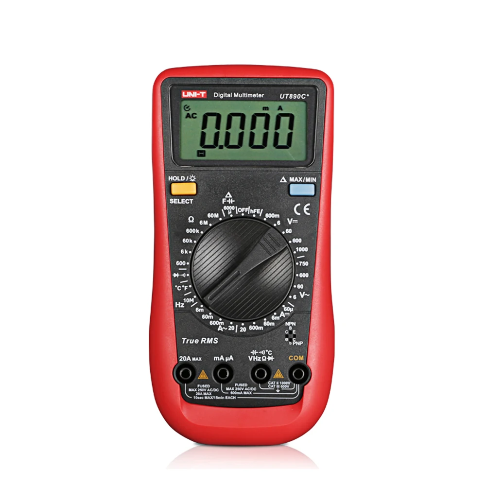 

UNI-T UT890C+/UT61A/B/C/D/E/ True RMS Multimeter LCD Digital Display Electrical Tool Ammeter USB Testers