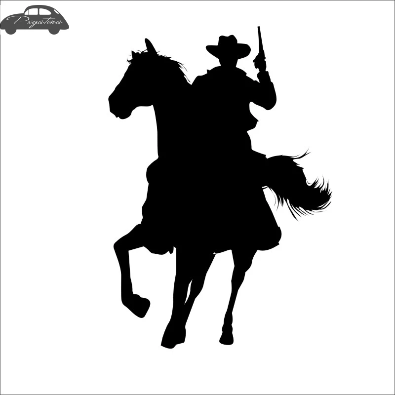 Верховая езда Гонки Наклейка автомобиля наклейка с ковбоем Horserace плакат