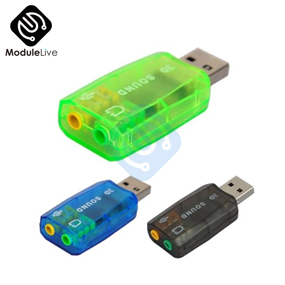 Diymore CM108 чипсет USB 2,0 для 3D Аудио Звуковая карта адаптер Виртуальный 5,1 канальный класс B усилитель мощности для микрофонной гарнитуры