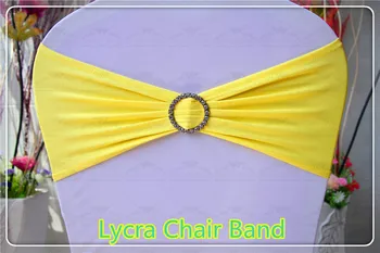 

2/2--With Round Diamond Buckle-- Spandex/Lycra/Expand Bands/Chair cover sashes For Wedding Party Banquet Decorations