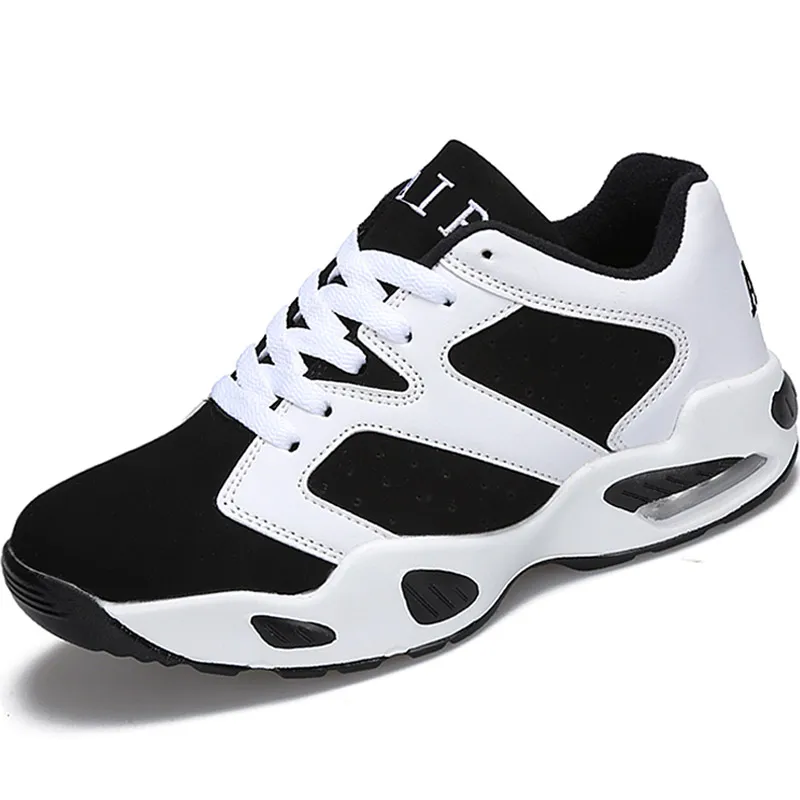 Hundunsnake/Черная спортивная обувь с воздушной подушкой; мужская кожаная спортивная обувь; мужские кроссовки; женские кроссовки для бега; Мужская обувь; г.; красовки; T119