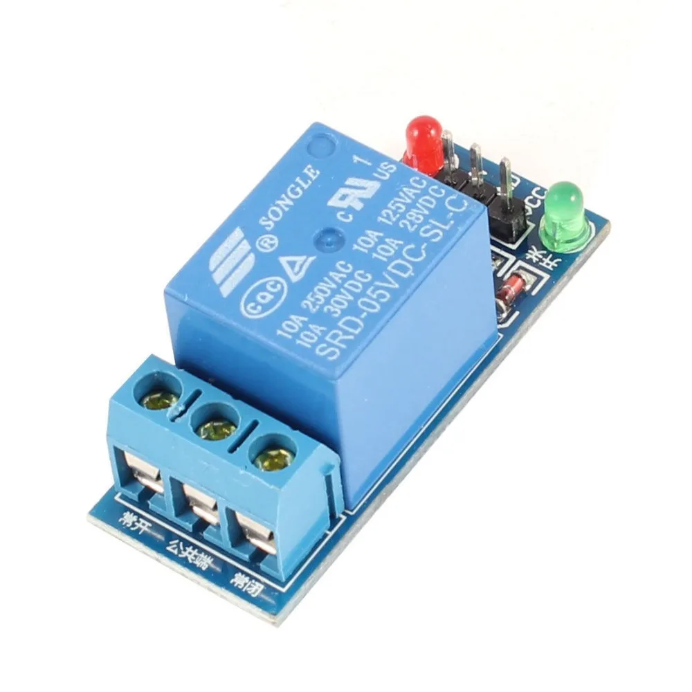 

Electronic Component SRD-05VDC-SL-C Single Channel DC 5V 10A Relay Module