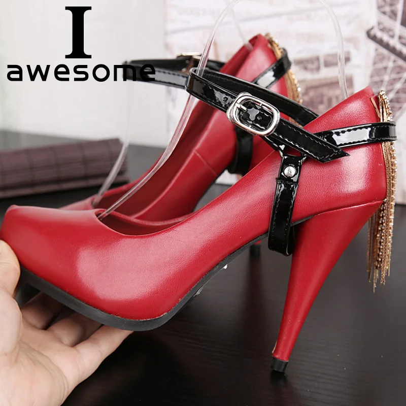 

1 Pair Fashion Design Charm Women Convenient PU Leather Detachable Shoes Belt Ankle Shoe Tie Lady Strap Lace Band For Women