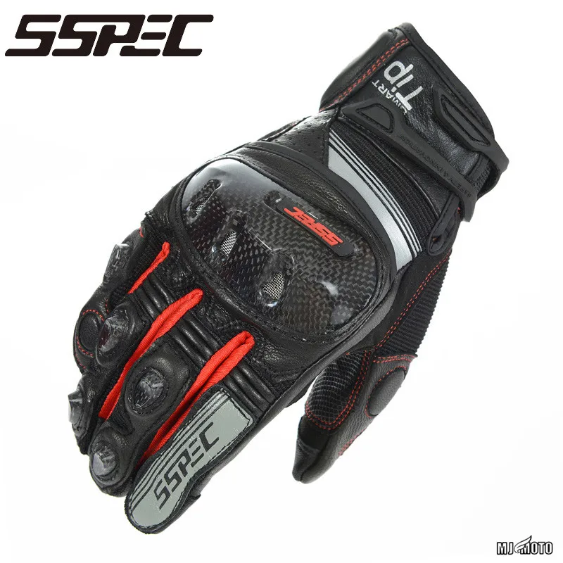 SSPEC Motorcycle Gloves Leather Touch Screen Moto Glove Men Protective Gears Motocross Glove Cycling Bike Luvas da motocicleta SSPEC Motorcycle Gloves Leather Touch Screen Moto Glove Men Protective Gears Motocross Glove Cycling Bike Luvas da motocicleta