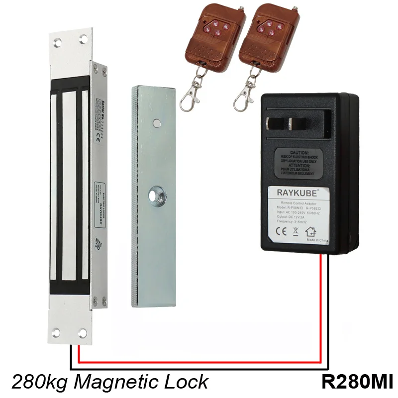 Raykube электронный замок двери с Дистанционное управление ключи открытие простой Система контроля доступа комплект - Цвет: R280MI