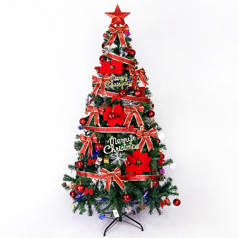 

Christmas Tree 1.8 Meter Deluxe Package Encrypted Luminous Large Christmas Tree Set Hotel Mall Home Decorations Christmas Tree