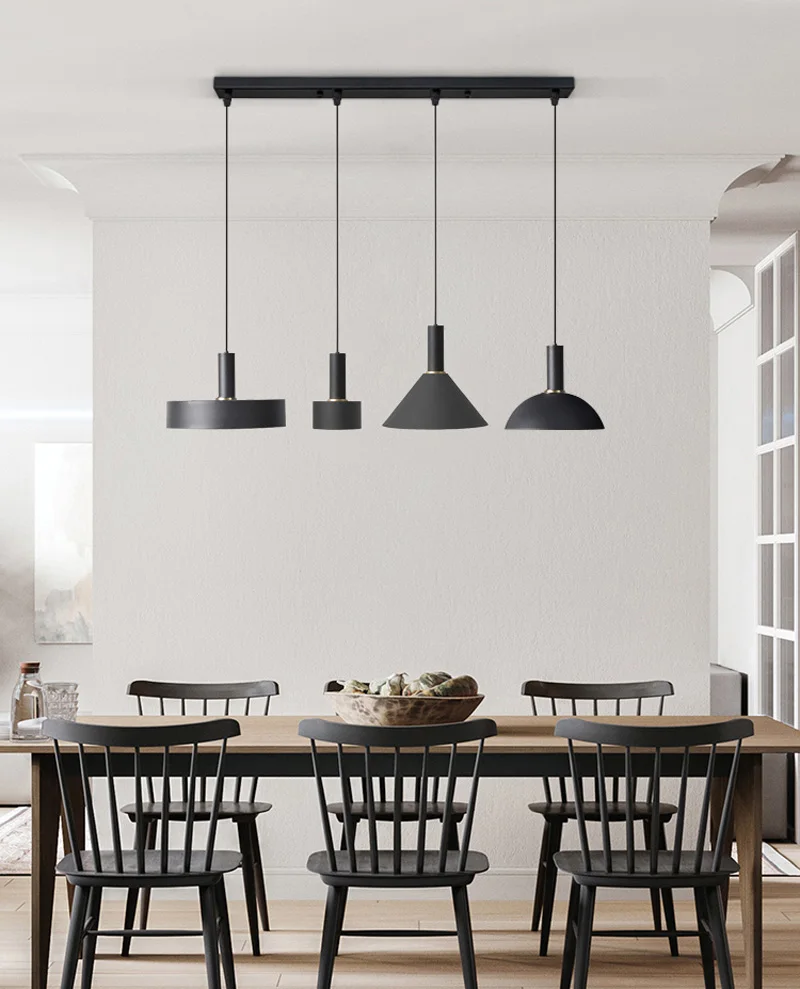 Nordic Simple Pendant Light E27 LED Modern Creative Hanging Lamp DIY Lighting Fixture for Bedroom Living Room Restaurant Bar (4)