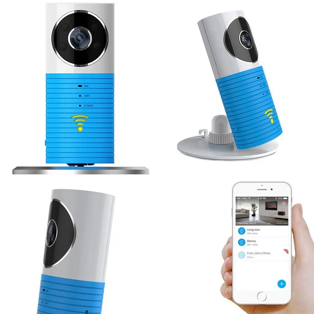 720P HD камера 1/3. 8 &quotCMOS WiFi беспроводной IP монитор ночного видения инфракрасная