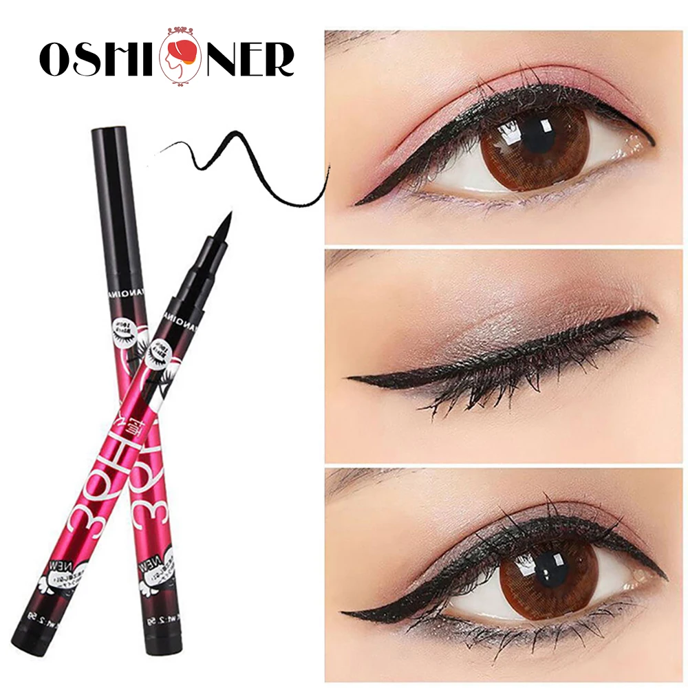 

4 Colors 36H Black Eyeliner Pencil Waterproof Long-lasting Eye Liner Liquid Pen Precision Smudge-Proof Smooth Beauty Makeup Tool