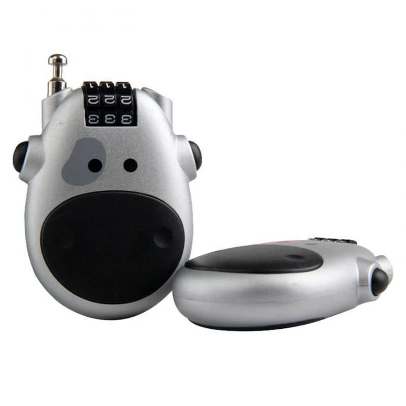 

Cute Cow Travel Lock Password Telescopic Mini Security Padlock for Outdoor Luggage Suitcase
