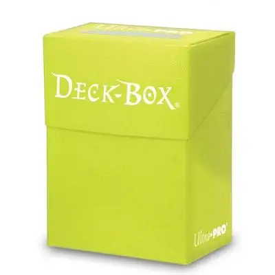 Ультра Pro Deck Box настольные игры карты TCG колода чехол для магических карт MGT/Pkm/YGO/сборные игры - Цвет: light yellow