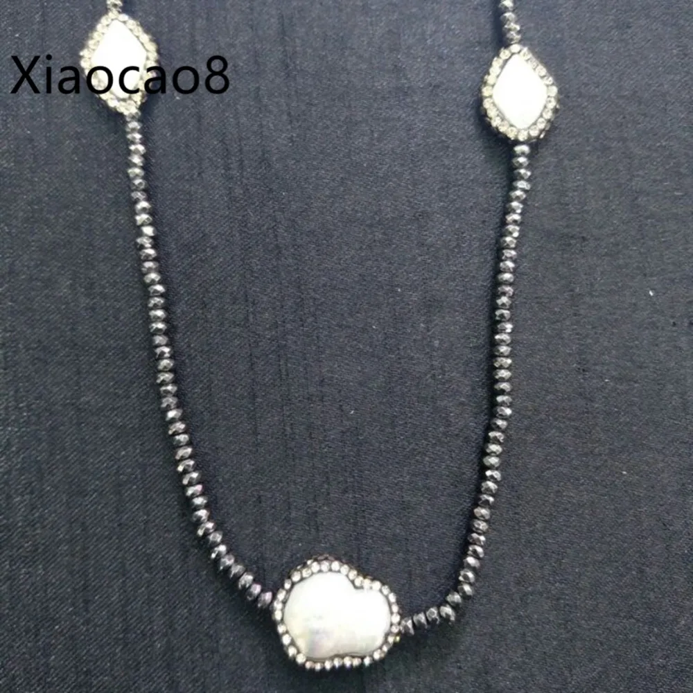 35 inch women iron ore chain long necklace trendy handmade necklace