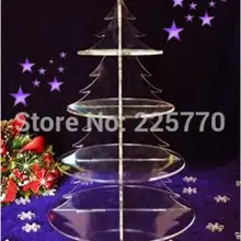 Лидер продаж производитель 4 уровня на заказ прозрачный акриловый подставка для кекса DIY торт стенд