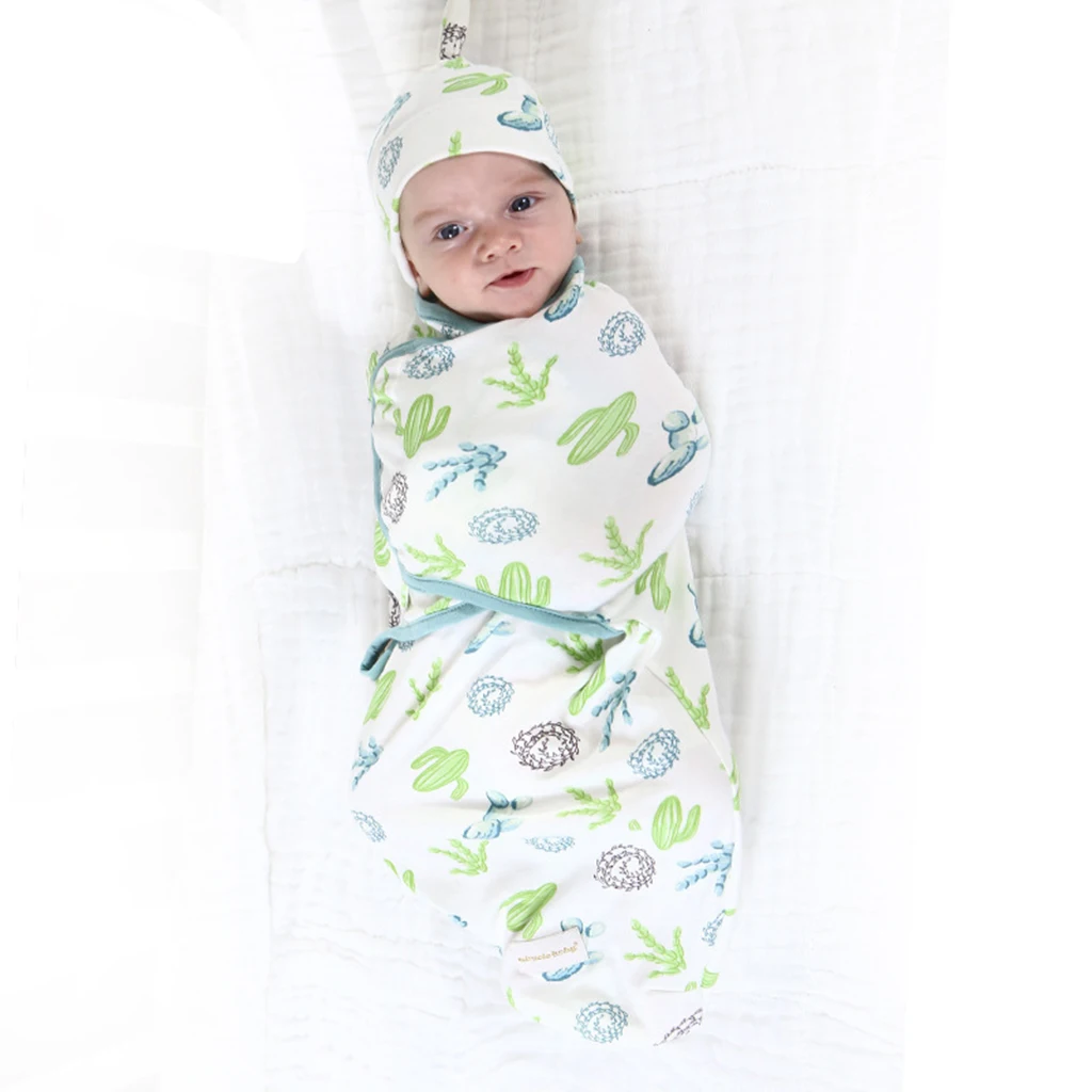 Spring Summer Style 100% Cotton Baby Sleeping Bag Infant Swaddle Blanket