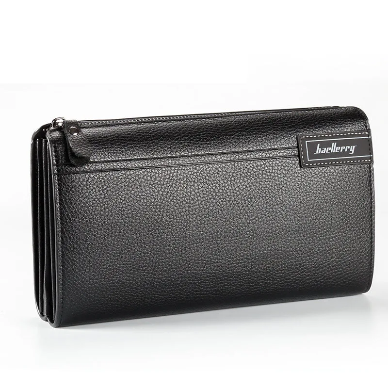 

New Men business wallet with coin pocket Purse fashion long zipper men purses Portfolio clutch Multi-card position Double Wallet