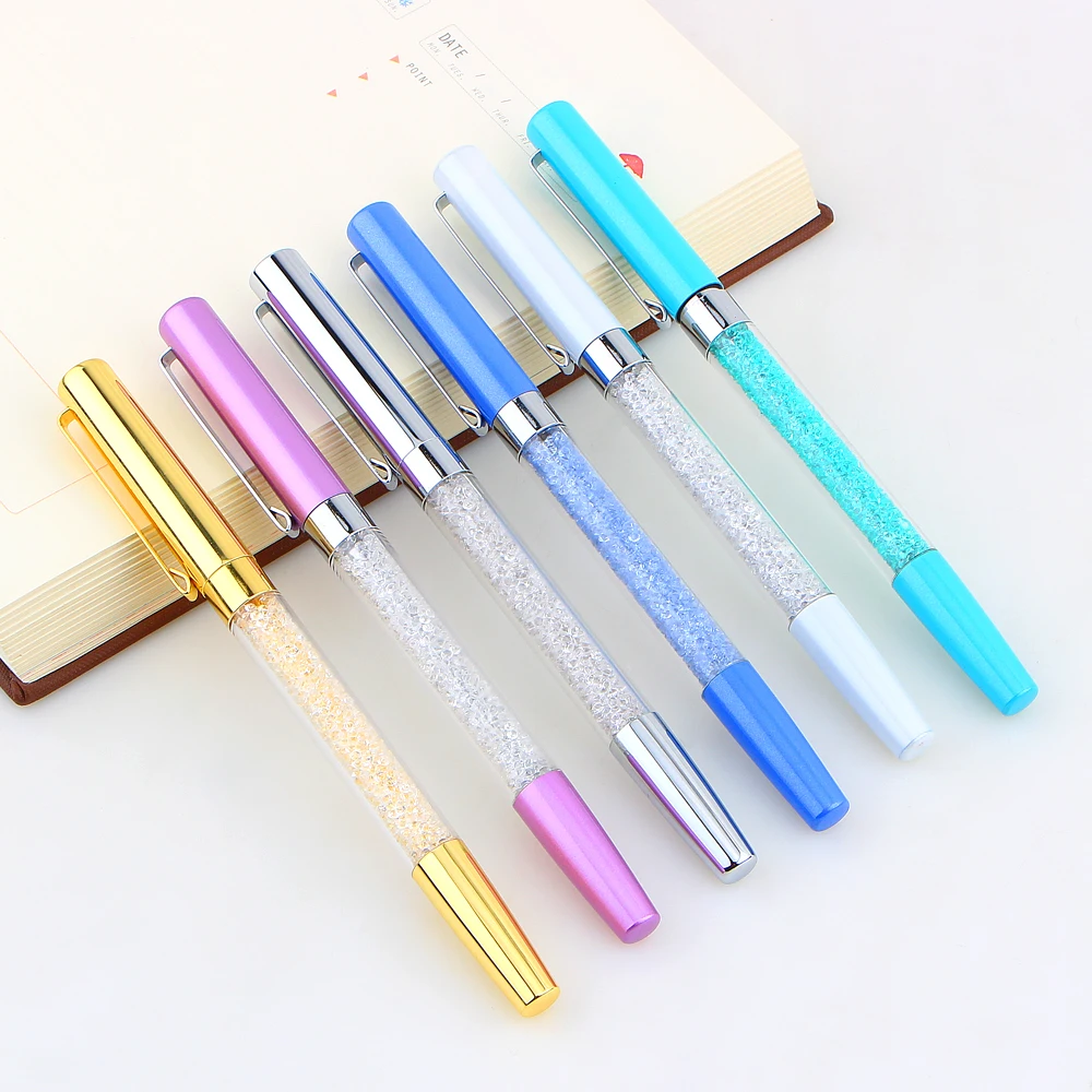 

Crystal Diamond Ballpoint Pens Stationery Ballpen Novelty Student for Writing Gift Office Material School Supplies