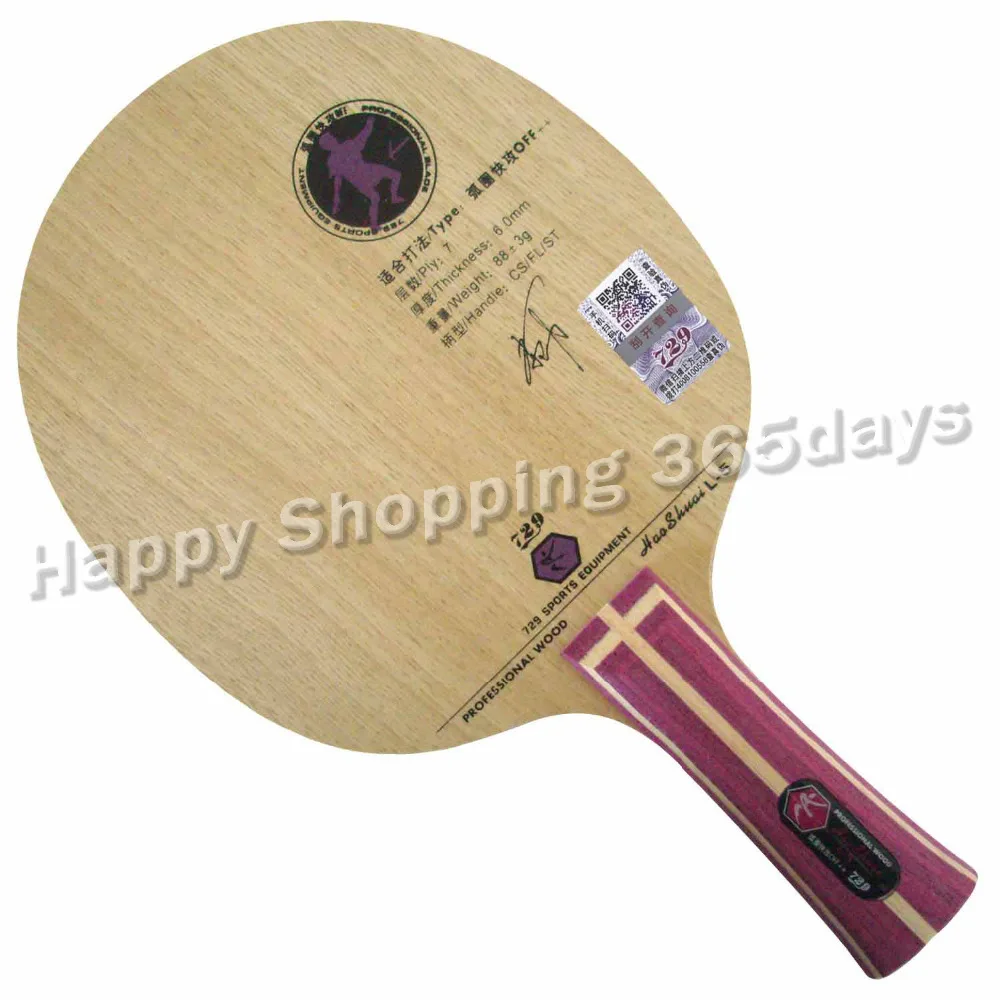 

RITC 729 Friendship L-5 table tennis blade for pingpong racket paddle