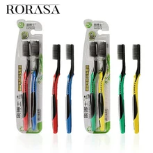 2 шт. зубная щетка с бамбуковым углем, уход за полостью рта, мягкая нано зубная щетка, набор для ухода за зубами, мягкая Угольная щетка для ухода за полостью рта, зубная щетка