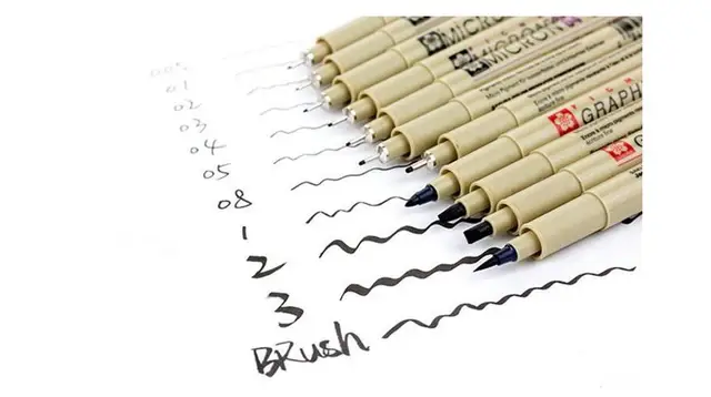 Sakura Xsdk Pigma Micron Pen Marker Pen Graphic Pen Fine/brush Tip Needle  Pen Stroke Sketch Hook Line Drawing Animation Design - Art Markers -  AliExpress