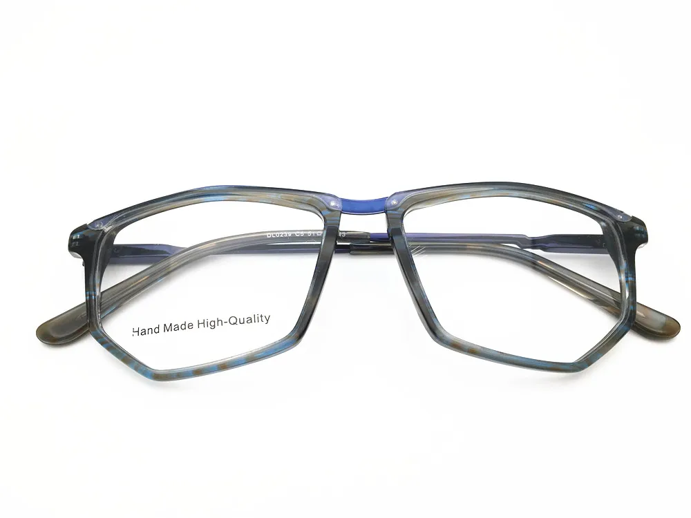 Belight оптические Мужские Классные нерегулярные синие оправы для очков ацетат дизайнерские оптические очки модные Рецептурные очки 0239
