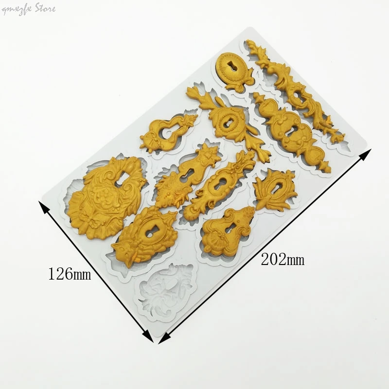 

LY-0211-New classical keyhole silicone mold DIY Chocolate Baking Tools Birthday cake decorated fondant mold