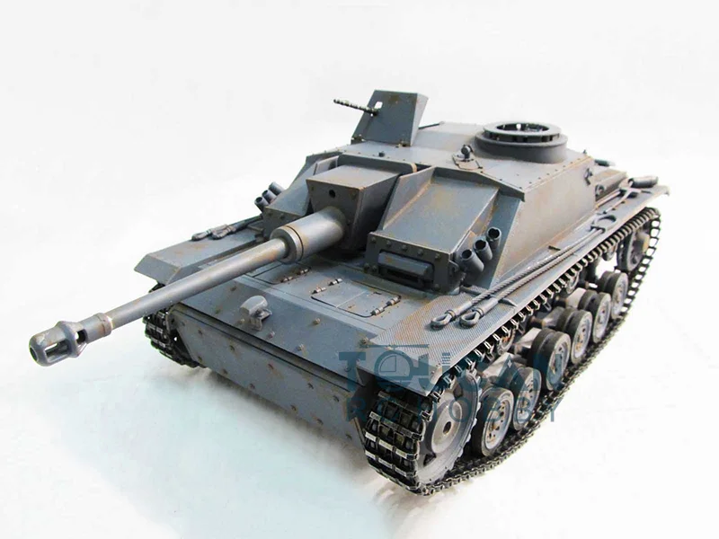 100% Металл Mato 1/16 Stug III RC Танк инфракрасная отдача ствола серый цвет 1226 RTR TH00669|rc tank