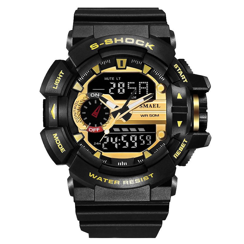 Smael HOT font b Watch b font Men Punk Style Waterproof LED Sports Military font b