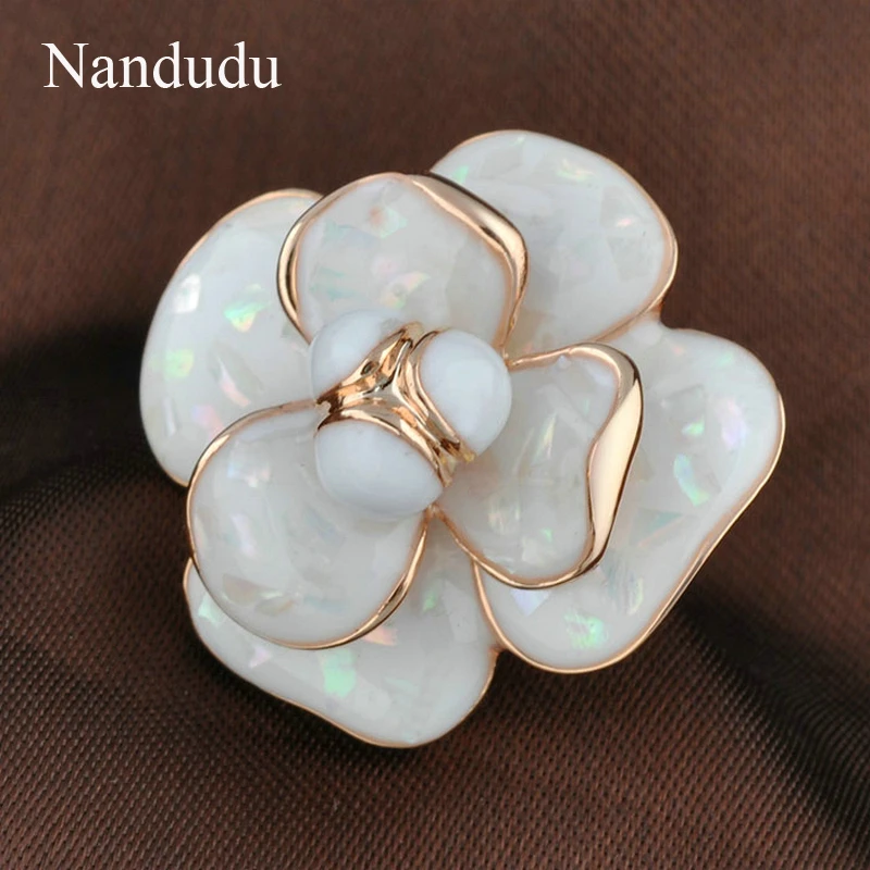 Распродажа кольцо в форме цветка Nandudu для невесты свадебное помолвочное кольцо для женщин Подарок Ювелирные украшения R681