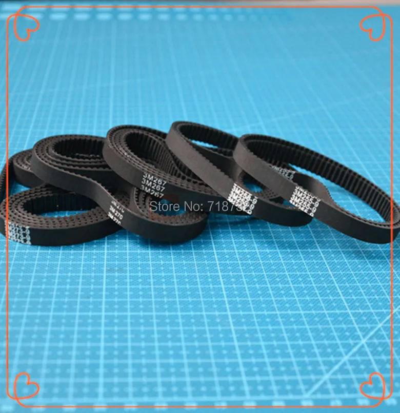 

147-GT3-6 round timing bel 147mm length GT3 6mm width 5pcs free shipping