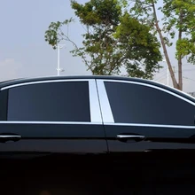 4 шт Алюминий сплав пластик для окон отделка украшения для Mercedes Benz E Class W213 E200 E300- стайлинга автомобилей аксессуары