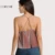 COLROVIE Velours Côtelé Balançoire Cami Top Halter Camisole Femmes Sexy De Base Occasionnel D'été Tops 2017 Bourgogne V Courroie De Cou Camisole